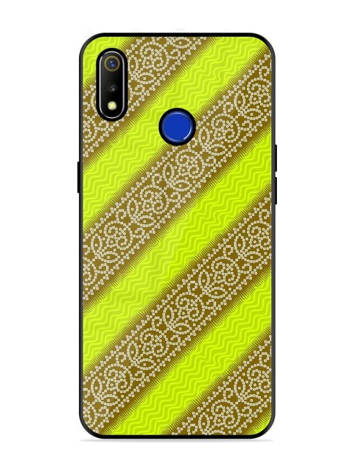 Golden Bandana Bliss Glossy Soft Edge Case for Realme 3 Chachhi