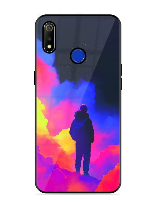 Cosmic Wanderer Glossy Soft Edge Case for Realme 3 Chachhi