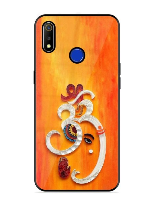 Ganesha In Quilling Art Glossy Soft Edge Case for Realme 3 Chachhi