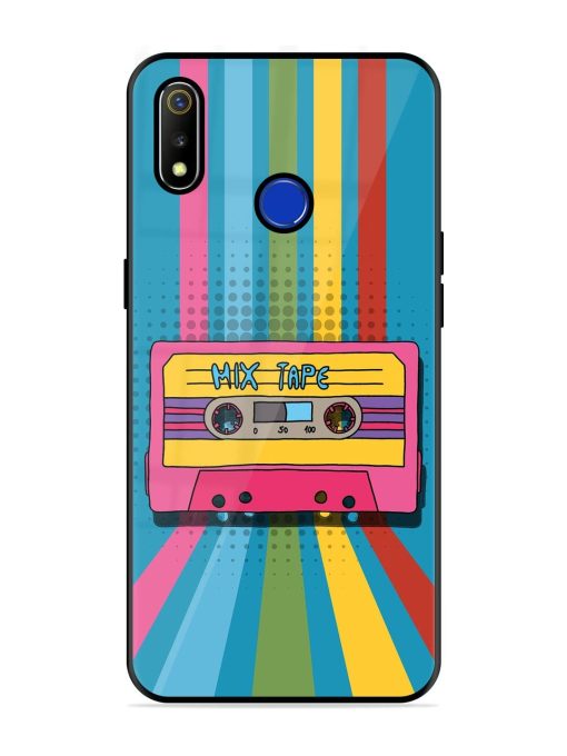 Retro Cassette Tapes Glossy Soft Edge Case for Realme 3 Chachhi