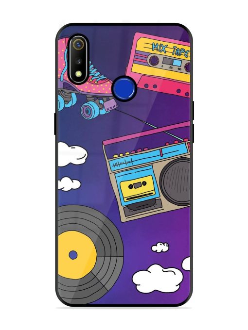 Retro Vibes Glossy Soft Edge Case for Realme 3 Chachhi