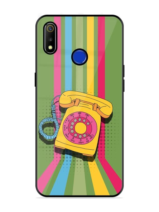 Retro Dialer Glossy Soft Edge Case for Realme 3 Chachhi