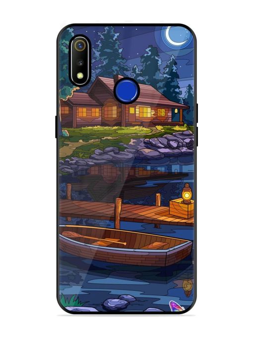 Moonlit Serenity Glossy Soft Edge Case for Realme 3 Chachhi