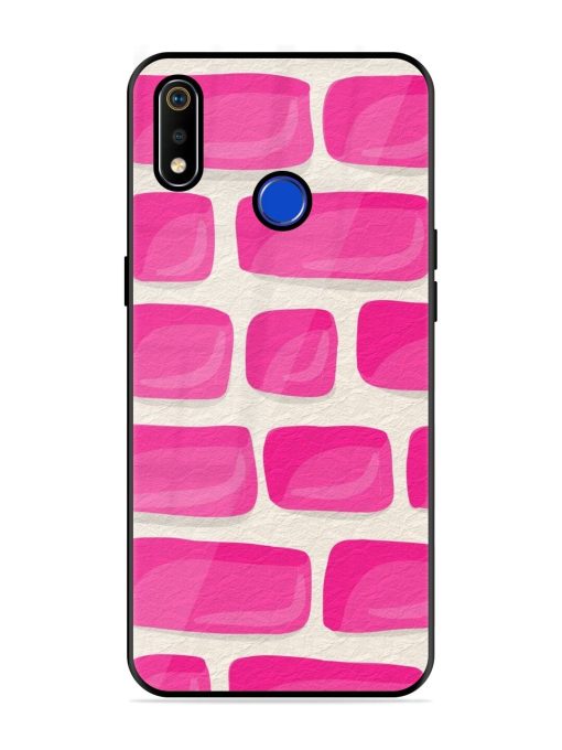 Pink Brick Wall Glossy Soft Edge Case for Realme 3I