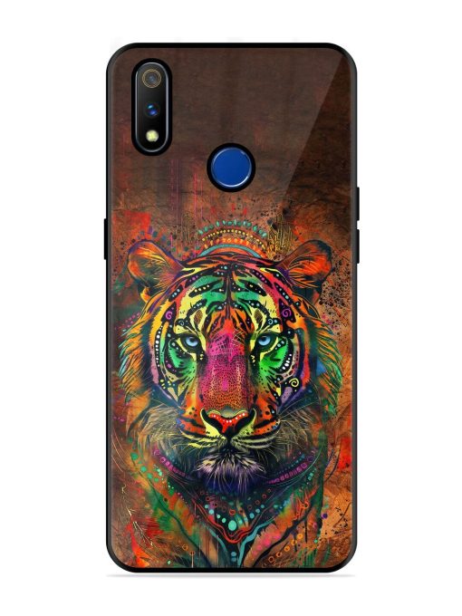 Cosmic Tiger Glossy Soft Edge Case for Realme 3 Pro Chachhi