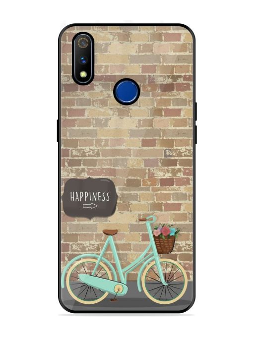 Pedaling Towards Happiness Glossy Soft Edge Case for Realme 3 Pro Chachhi