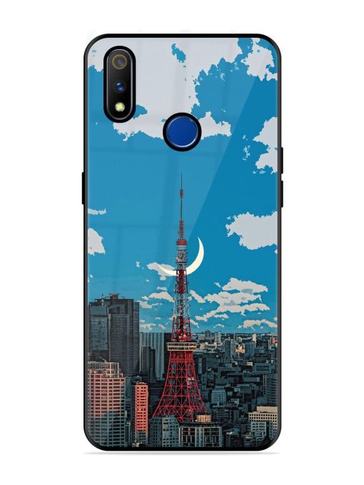 Tokyo Twilight Glossy Soft Edge Case for Realme 3 Pro Chachhi