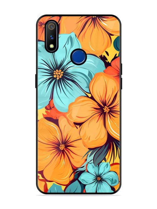 Tropical Bloom Glossy Soft Edge Case for Realme 3 Pro Chachhi