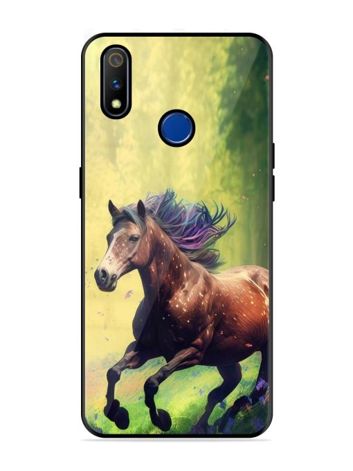 Enchanted Gallop Glossy Soft Edge Case for Realme 3 Pro Chachhi