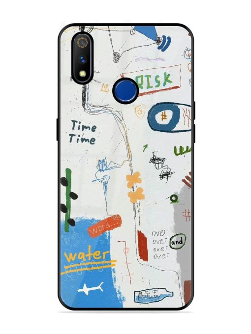 Mind Map Madness Glossy Soft Edge Case for Realme 3 Pro Chachhi