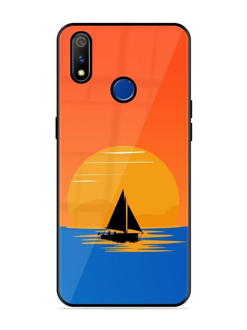 Sunset Sail Glossy Soft Edge Case for Realme 3 Pro Chachhi