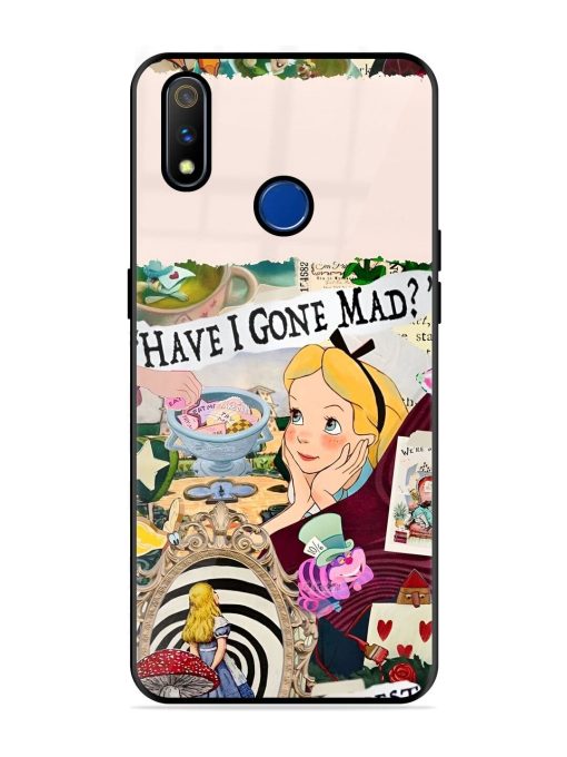 Mad Hatter'S Collage Glossy Soft Edge Case for Realme 3 Pro Chachhi