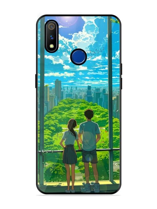 Cyberpunk Dreamscape Glossy Soft Edge Case for Realme 3 Pro Chachhi