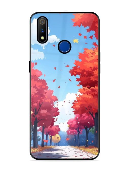 Autumn'S Embrace Glossy Soft Edge Case for Realme 3 Pro