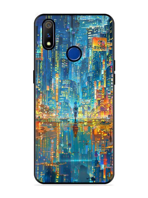 Neon Metropolis Glossy Soft Edge Case for Realme 3 Pro