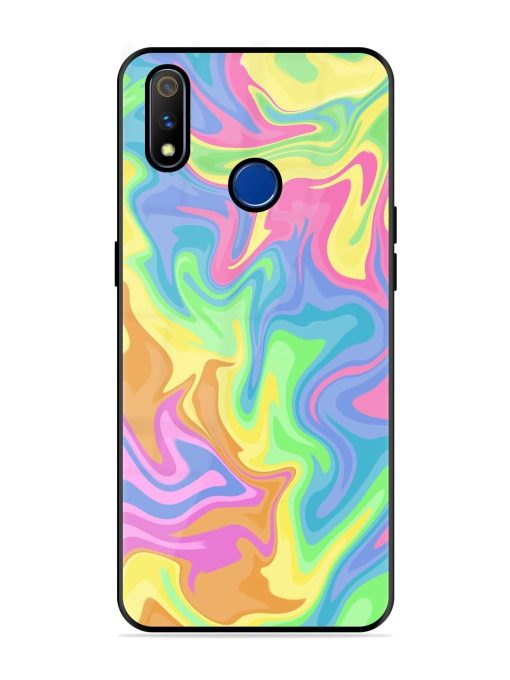 Whimsical Swirl Glossy Soft Edge Case for Realme 3 Pro Chachhi