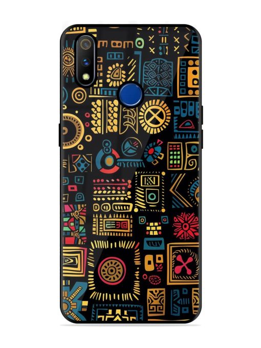 Tribal Tapestry Glossy Soft Edge Case for Realme 3 Pro Chachhi