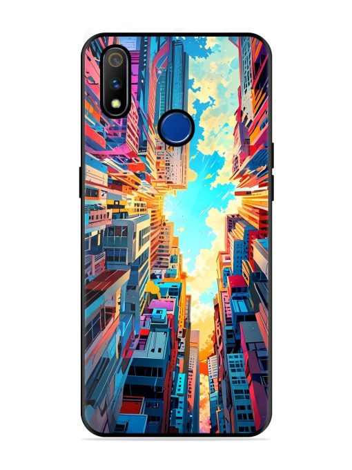 Skyward City Glossy Soft Edge Case for Realme 3 Pro Chachhi