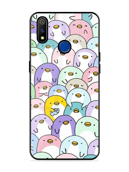 Penguin Party Glossy Soft Edge Case for Realme 3 Pro Chachhi