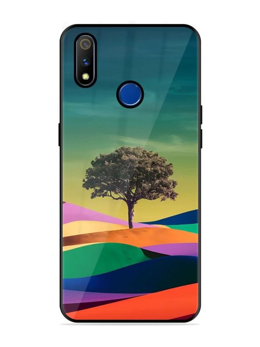 Rainbow'S Lone Sentinel Glossy Soft Edge Case for Realme 3 Pro Chachhi