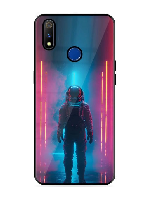 Neon Astronaut Glossy Soft Edge Case for Realme 3 Pro Chachhi