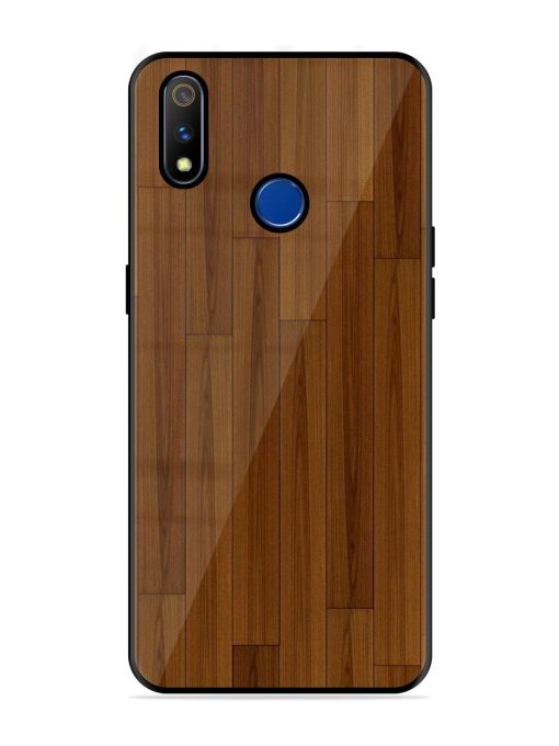 Warm Woodgrain Glossy Soft Edge Case for Realme 3 Pro Chachhi