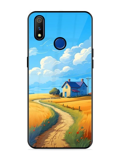 Countryside Cottage Glossy Soft Edge Case for Realme 3 Pro Chachhi