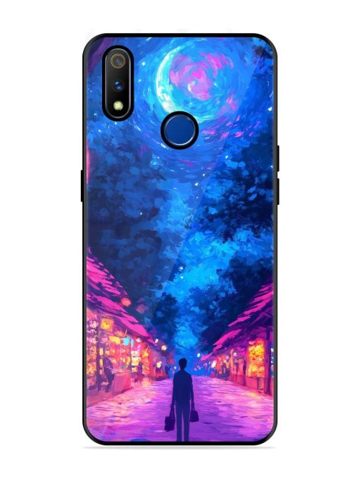 Neon Nightscape Glossy Soft Edge Case for Realme 3 Pro Chachhi