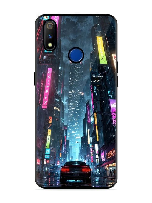 Neon Nightscape Glossy Soft Edge Case for Realme 3 Pro Chachhi