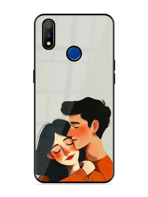 Craft Couples Glossy Soft Edge Case for Realme 3 Pro Chachhi