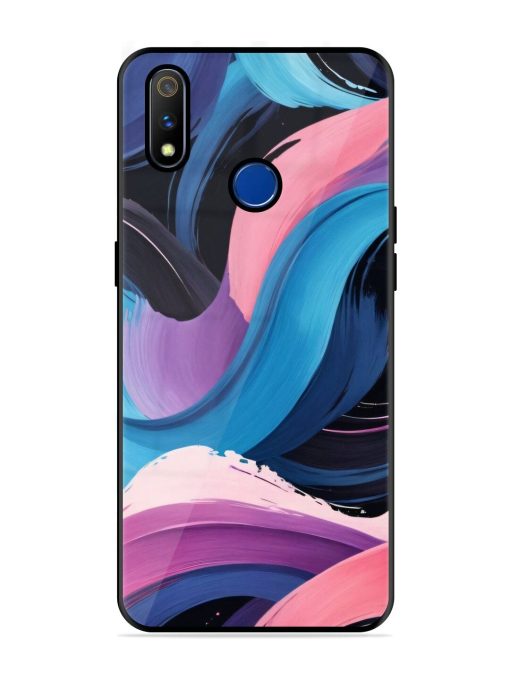 Whimsical Waves Glossy Soft Edge Case for Realme 3 Pro Chachhi