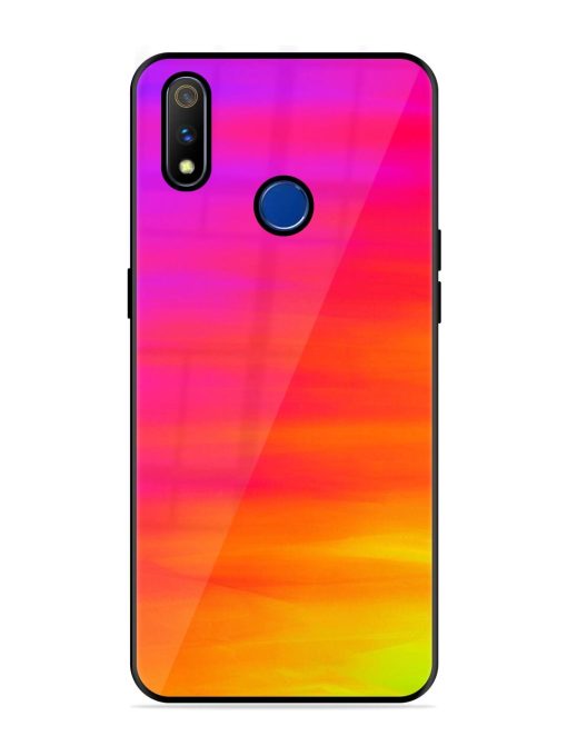 Neon Horizon Glossy Soft Edge Case for Realme 3 Pro Chachhi