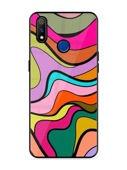 Wavy Wonder Glossy Soft Edge Case for Realme 3 Pro Chachhi