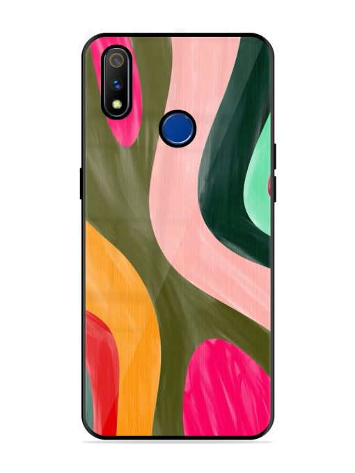 Wavy Wonderland Glossy Soft Edge Case for Realme 3 Pro Chachhi