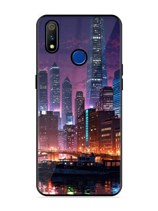 Neon Nightscape Glossy Soft Edge Case for Realme 3 Pro Chachhi