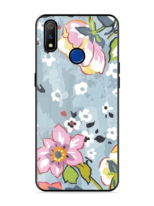 Floral Fantasy Glossy Soft Edge Case for Realme 3 Pro Chachhi