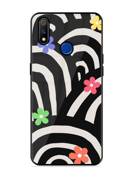 Rainbow Arcs Glossy Soft Edge Case for Realme 3 Pro Chachhi