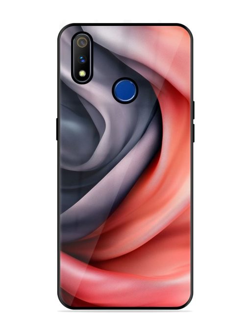 Swirling Silk Glossy Soft Edge Case for Realme 3 Pro Chachhi