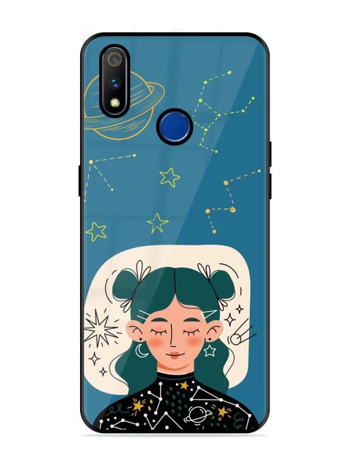 Cosmic Daydreamer Glossy Soft Edge Case for Realme 3 Pro Chachhi