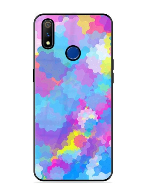 Psychedelic Cloud Burst Glossy Soft Edge Case for Realme 3 Pro Chachhi