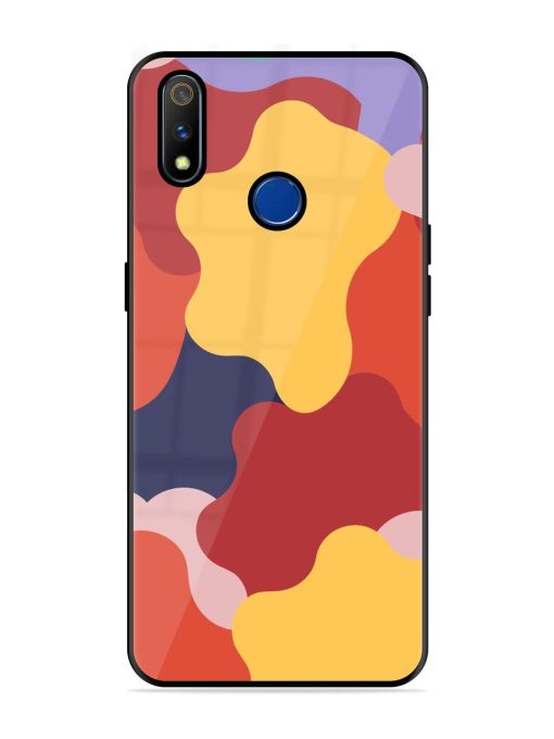 Gooey Color Chaos Glossy Soft Edge Case for Realme 3 Pro Chachhi