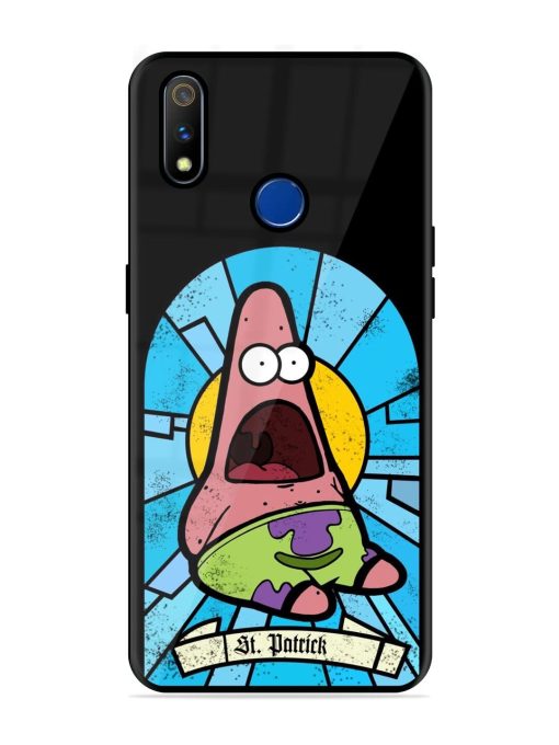 St. Patrick'S Day Stained Glass Patrick Star Glossy Soft Edge Case for Realme 3 Pro Chachhi