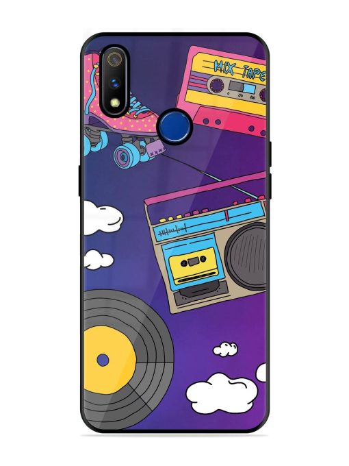 Retro Vibes Glossy Soft Edge Case for Realme 3 Pro Chachhi