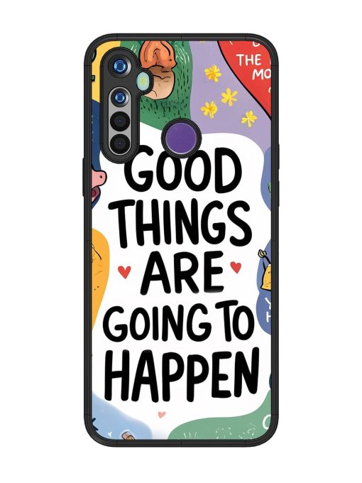 Uplifting Scribbles Glossy Soft Edge Case for Realme 5 Chachhi