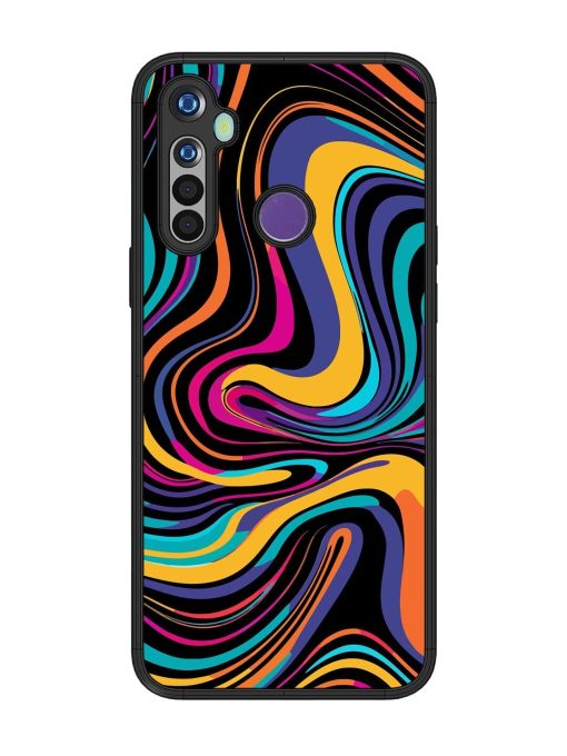 Psychedelic Swirl Glossy Soft Edge Case for Realme 5 Chachhi