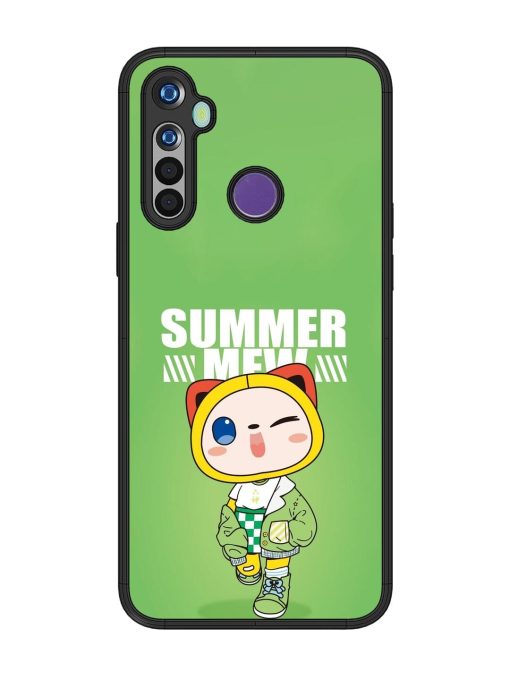 Purrfect Summer Glossy Soft Edge Case for Realme 5 Chachhi