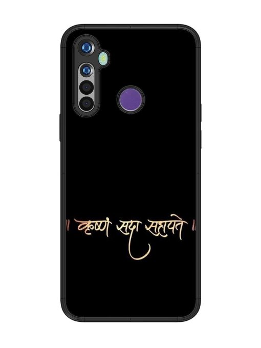 Krishna Sada Sahayate Glossy Soft Edge Case for Realme 5 Chachhi