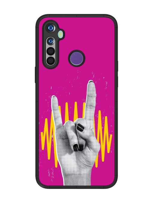 Rock Hand Glossy Soft Edge Case for Realme 5 Chachhi