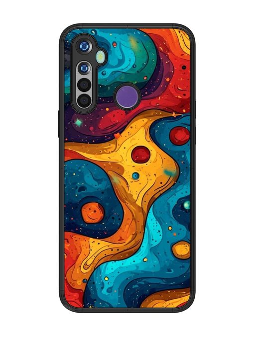 Cosmic Swirl Glossy Soft Edge Case for Realme 5 Chachhi