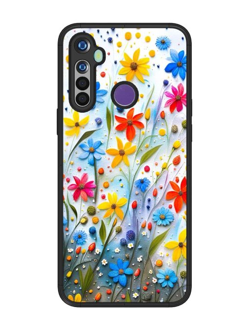 Vibrant Floral Glossy Soft Edge Case for Realme 5 Chachhi